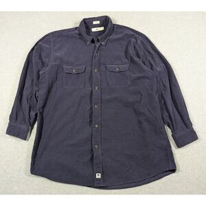 Men's Navy Casual Button Down Shirt